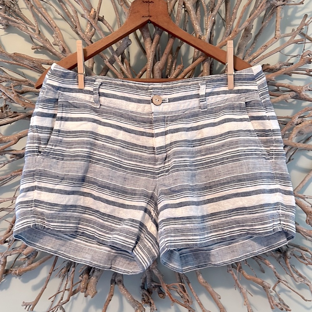 Linen, Striped, Shorts